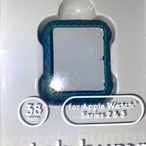Apple Watch bumper plate teal Snake print